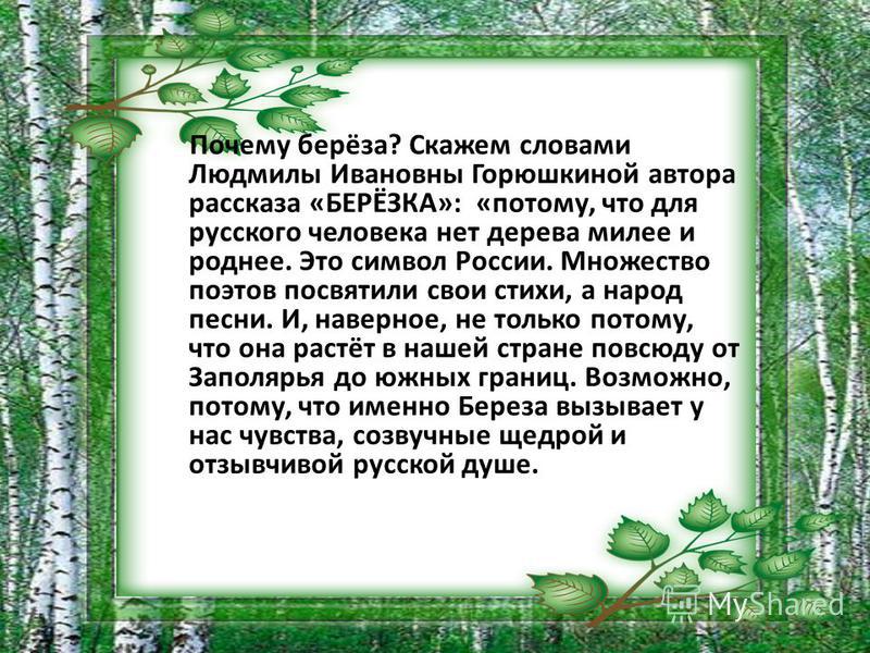 Рассказ Про Березу В Публицистическом Стиле