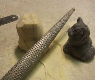 Создаем фигурку котенка из камня, фото № 44