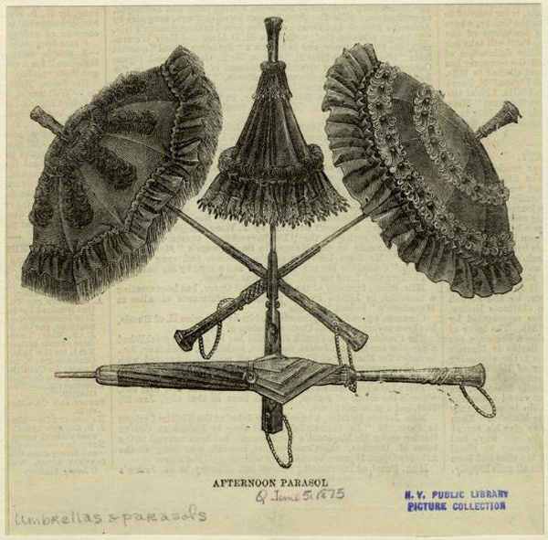 Старинные кружевные зонтики 17-19 веков (parasol), фото № 22