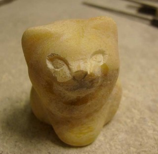 Создаем фигурку котенка из камня, фото № 51
