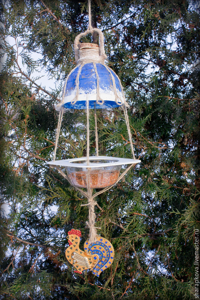 Мастерим новогоднюю кормушку для птиц, фото № 26
