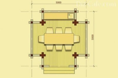 Схема беседки