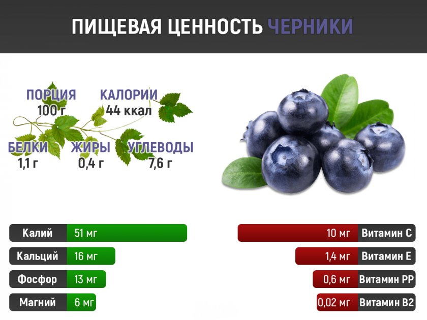 Пищевая ценность черники