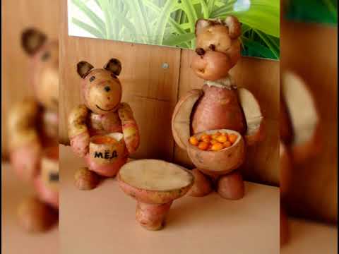 Осенние поделки. Картошка. / Crafts from potatoes. / Вироби з картоплі.