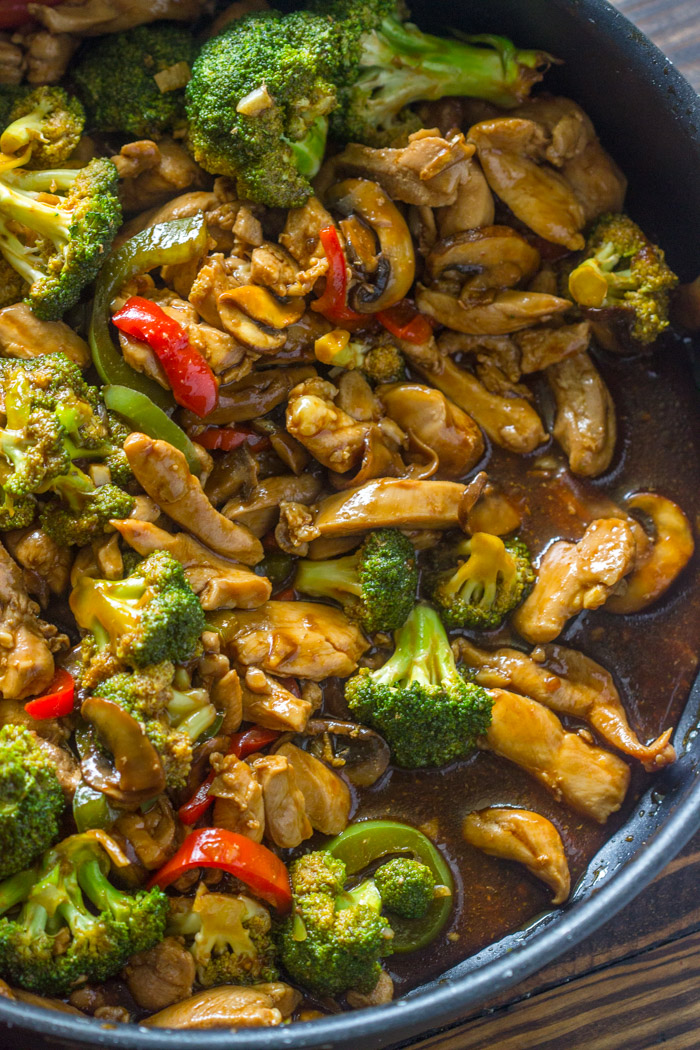 20 Minute Easy Chicken Broccoli & Mushroom Stir-Fry