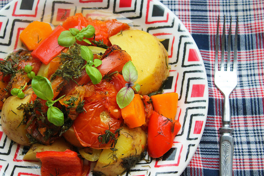 Рагу овощное в духовке рецепт с фото