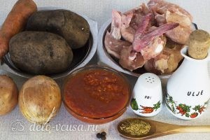 Суп из куриных крылышек: Ингредиенты