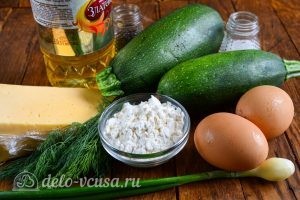 Кабачковые оладьи с сыром: Ингредиенты