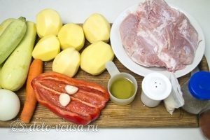 Мясо с овощами в духовке: Ингредиенты