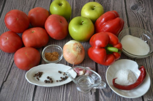 Кетчуп из помидоров и яблок на зиму - фото шаг 1