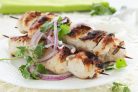 Шашлык из осетрины на решетке