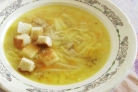 Куриный суп с сухариками