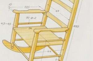 Из какого материала сделать крсло качалку