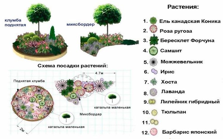 Клумбы и цветники своими руками из подручных материалов фото