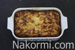 Творожная запеканка с макаронами