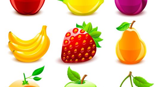 Прикольные и кавайные картинки фруктов для срисовки - подборка 14