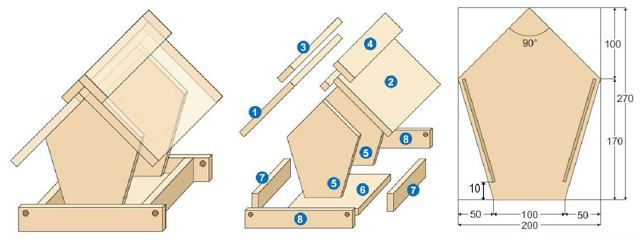 чертёж кормушки