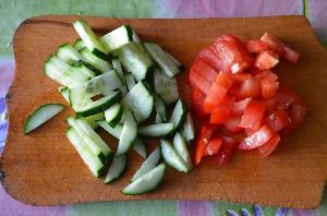 приготовление салата из капусты огурцов и помидоров