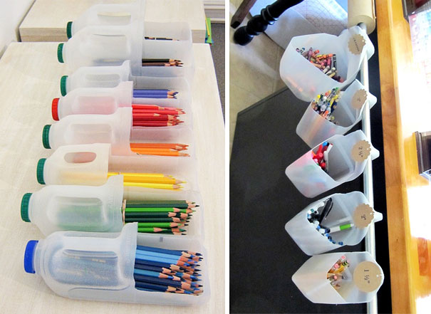 Plastic Bottles Pencil Container How to make things from plastic bottles