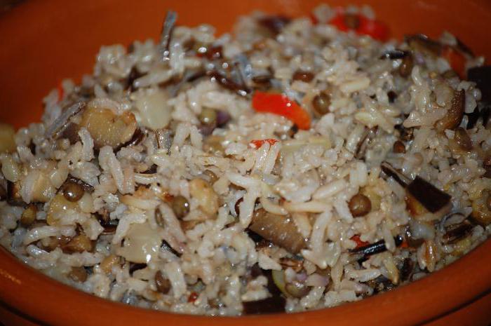 баклажаны с фаршем и рисом